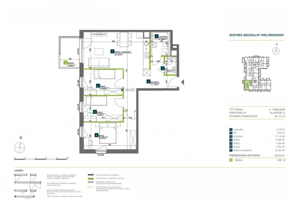 Sprzedam czteropokojowe mieszkanie na Wildzie. Wilda - zdjęcie 5