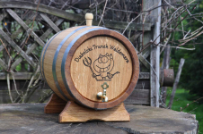 Beczka Dębowa 5 L na whisky wino bimber, do leżakowania, na wesela Mokotów - zdjęcie 7