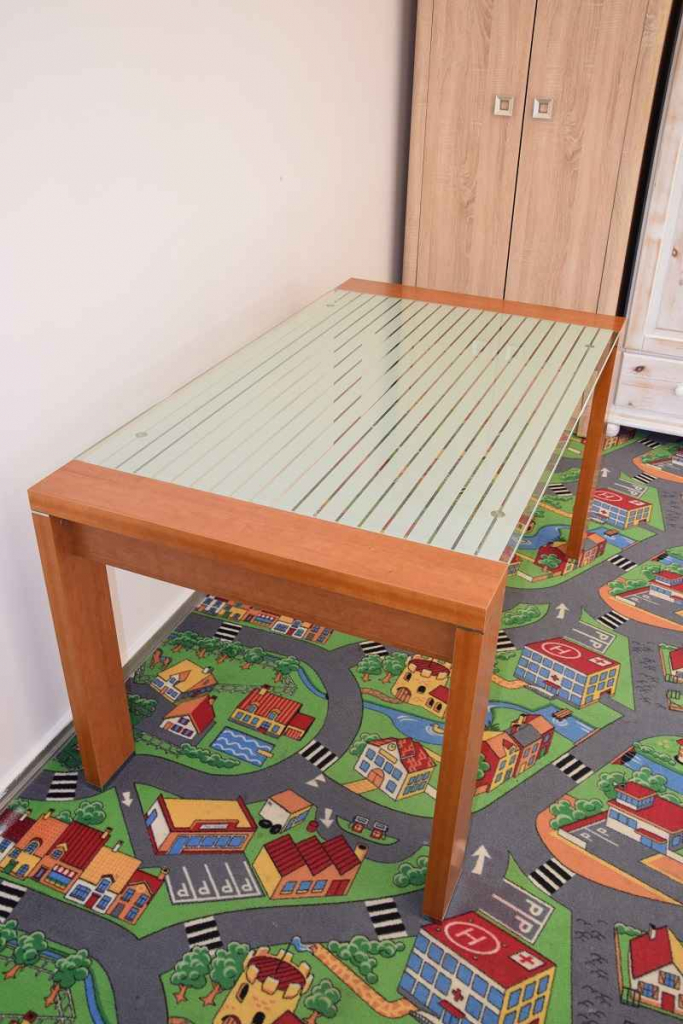 stół nierozkładany - szklany blat - jak nowy Olsztyn - zdjęcie 2