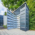 Wiata Śmietnikowa spad w tył 1,4x0,5m Antracyt Schowek ogrodowy GP380 Radom - zdjęcie 5