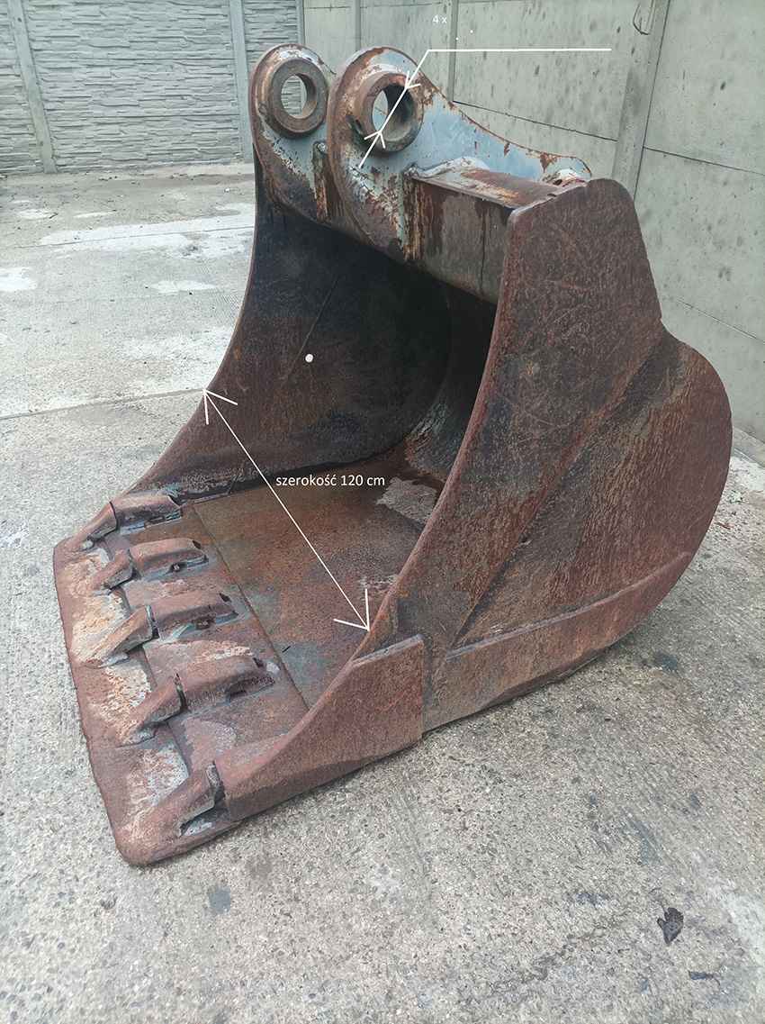 Łyżka kopiąca szerokości 1200mm Stara Bukówka - zdjęcie 1