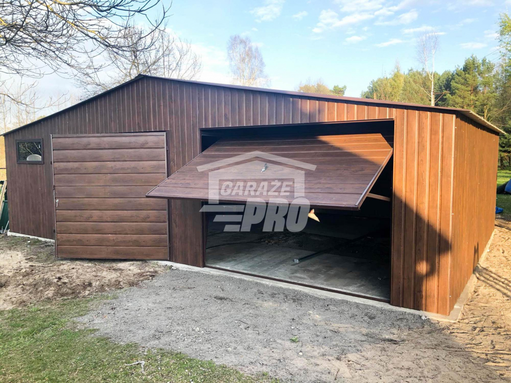 Garaż blaszany 9x6  drewnopodobny Dach dwuspadowy GP137 Stare Miasto - zdjęcie 9
