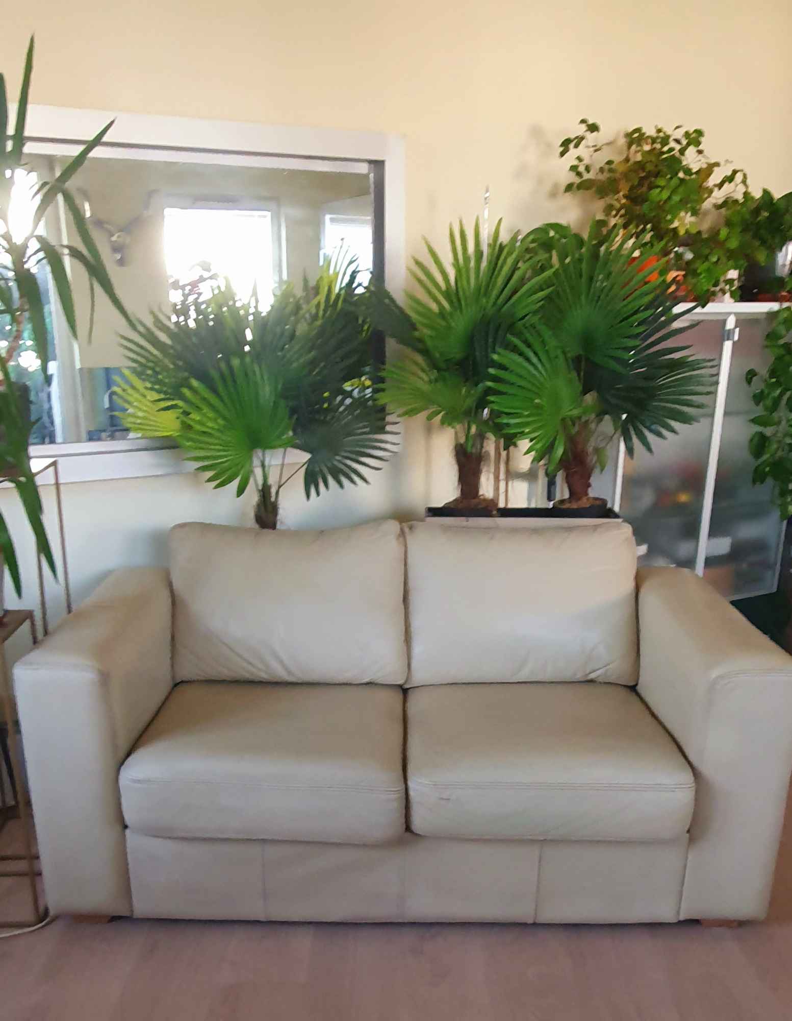 Kanapa (sofa) skórzana 167 cm b. wygodna teraz 350 zł Bemowo - zdjęcie 2