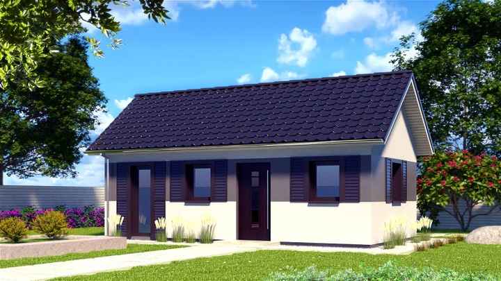 Domek drewniany całoroczny letniskowy 4,8m/7,2m 15/20 Mokotów - zdjęcie 1