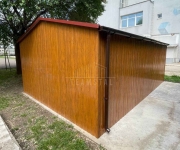 Garaż blaszany 5x6m brama dwuskrzydłowa dach rynny TS1313 Brzesko - zdjęcie 3