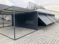 Garaż blaszany 9x6 + wiata 3x6 3x Brama uchylna spad w tył  GP162 Nowy Sącz - zdjęcie 6