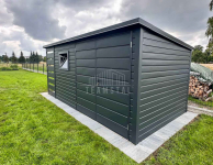 Schowek - domek 3,5x2m - wiata 1m Brama dwuskrzydłowa okno dach TS1152 Nowogardek - zdjęcie 4