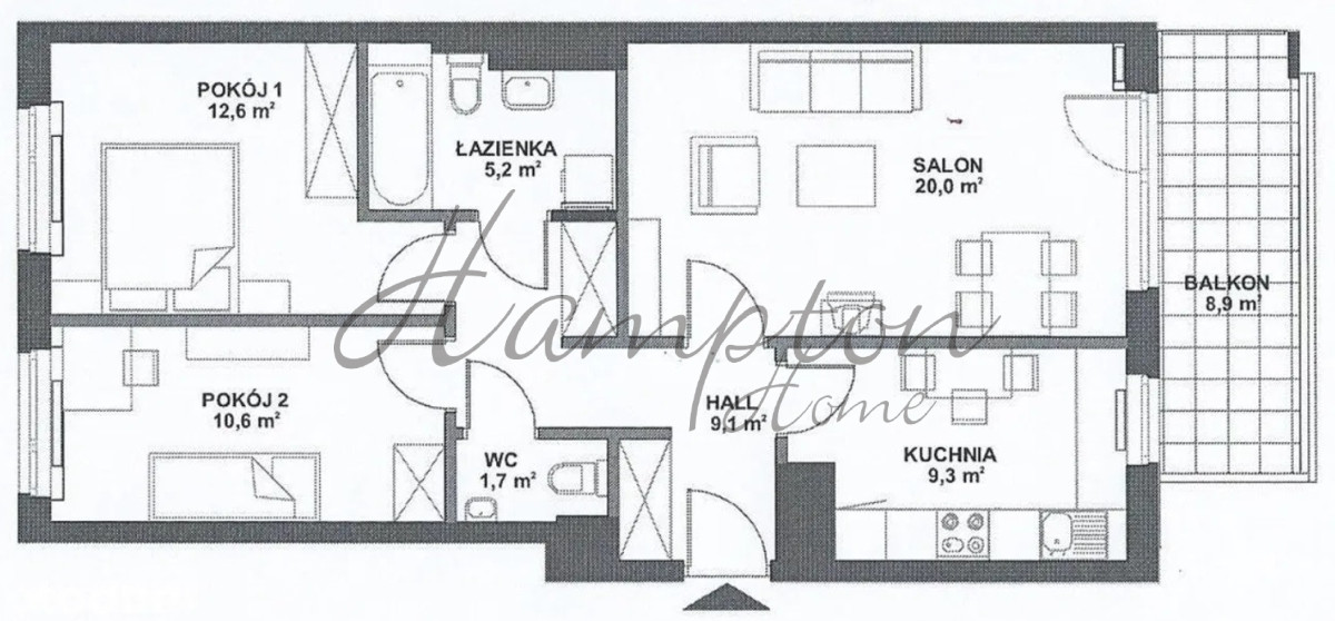 Atrakcyjne 3- pok. mieszkanie Marina Mokotów. Mokotów - zdjęcie 10