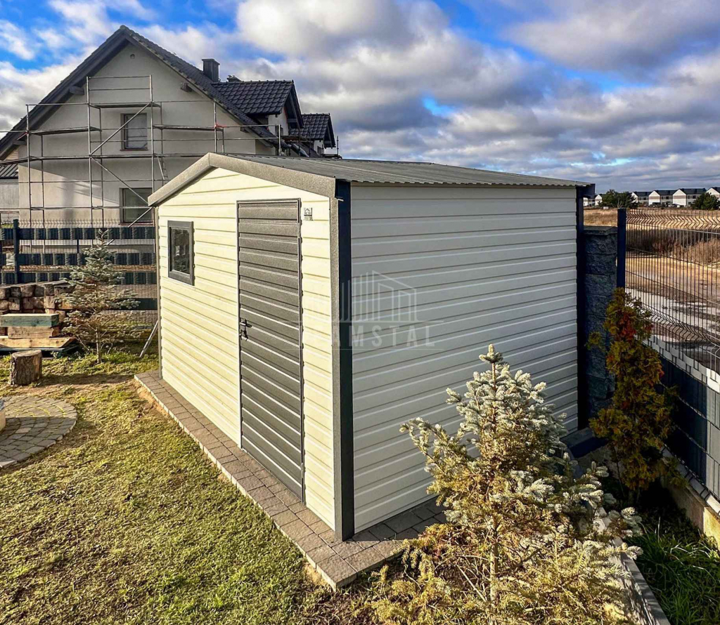 Schowek domek ogrodowy 4x2m drzwi okno dach TS1232 Turek - zdjęcie 2