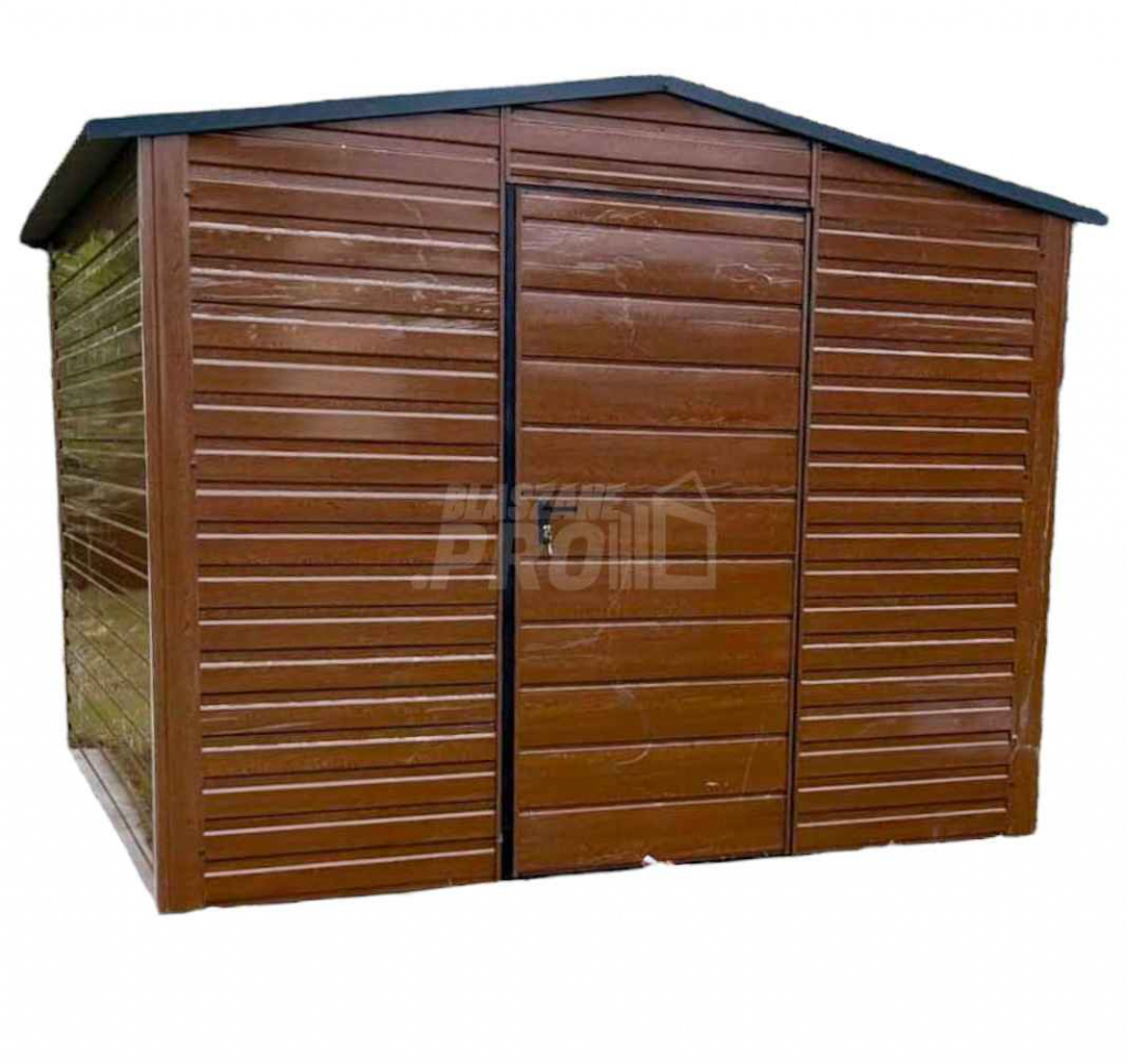 Domek Ogrodowy 3x3 Drzwi Dach dwuspadowy Drewnopodobny GP240 Sopot - zdjęcie 1