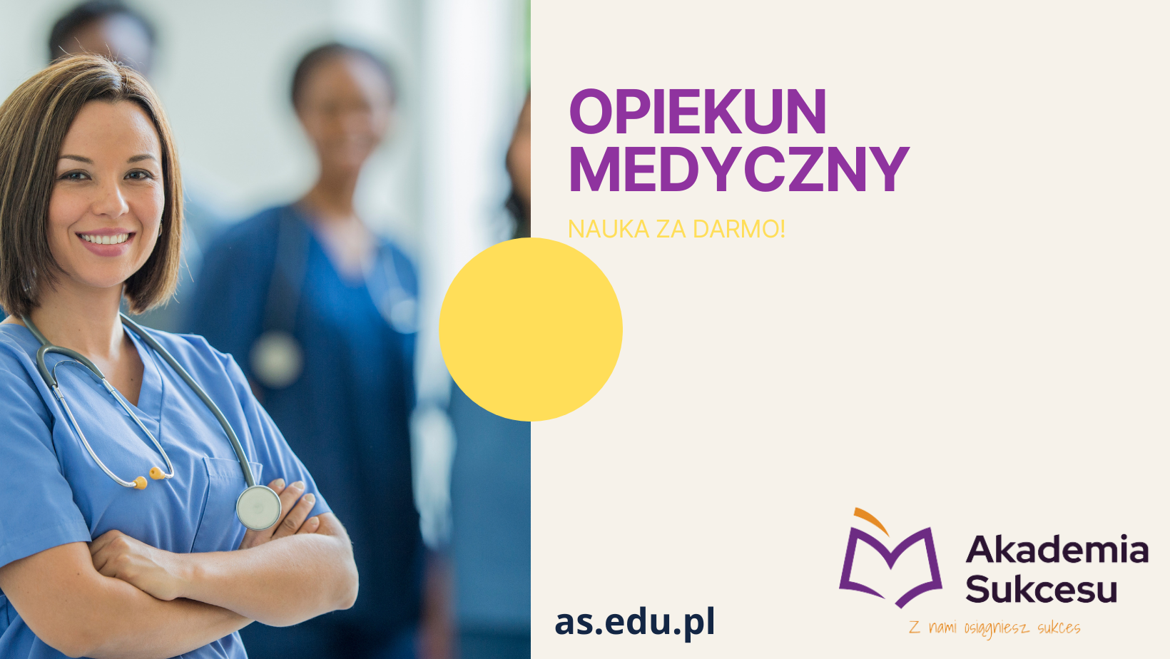 OPIEKUN MEDYCZNY - NAUKA ZA DARMO! Suwałki - zdjęcie 1