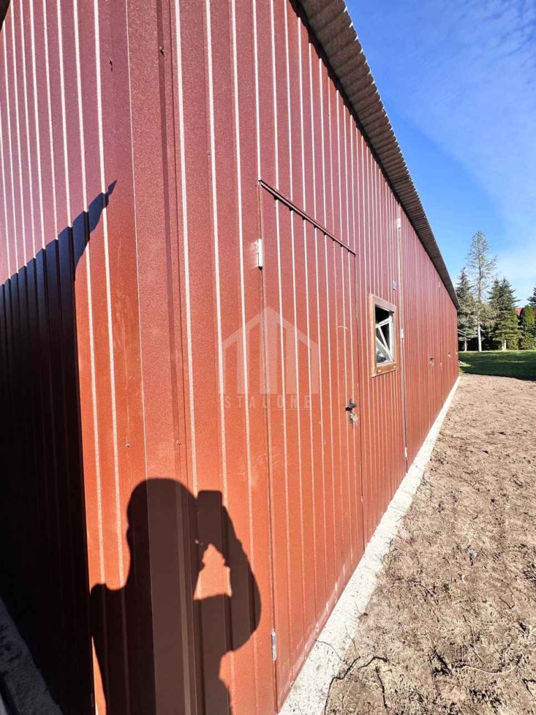 Hala Garaż blaszany 12x5m 3x brama drzwi okno dach rynna  SO172 Kalwaria Zebrzydowska - zdjęcie 3