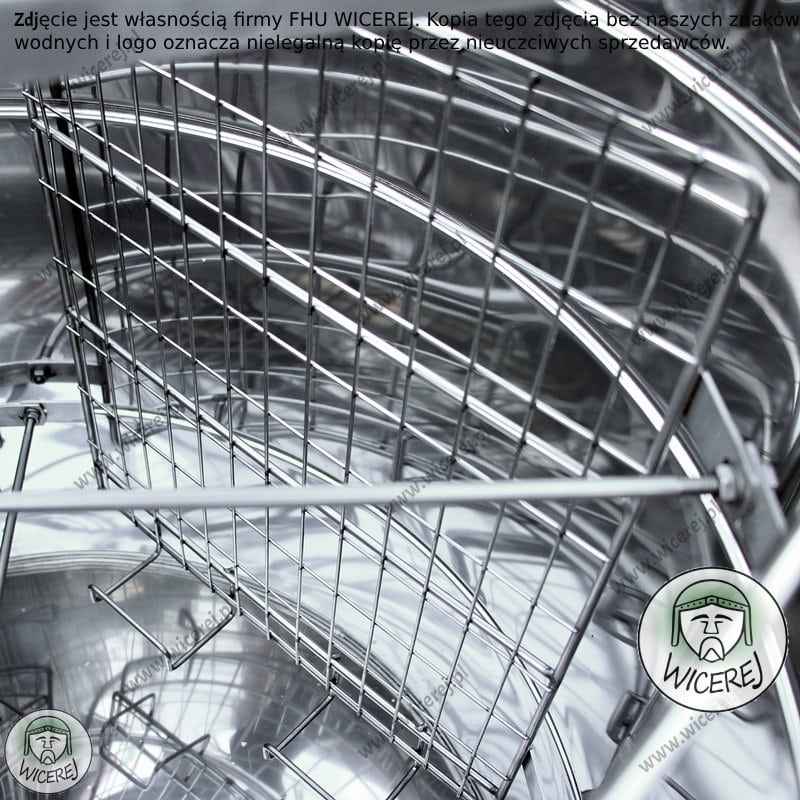 PREMIUM Miodarka 4 ramkowa Diagonalna UNIWERSALNA Ręczna Nierdzewna Jaśliska - zdjęcie 12