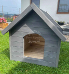 Buda dla psa Rozmiar "L" - Grafit - Dach dwuspadowy ID829 Zielona Góra - zdjęcie 10