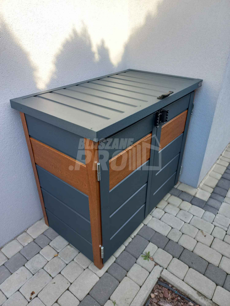 Zabudowa koszy na śmieci wiata śmietnikowa 120x65x110 cm 2x120L GP339 Gdańsk - zdjęcie 2