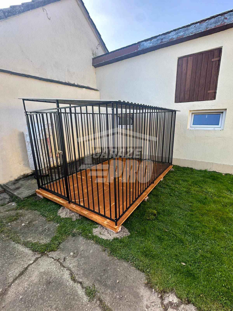 Kojec dla psa 2x3m  - Podłoga drewniana - Dach spad w bok GP440 Czersk - zdjęcie 5