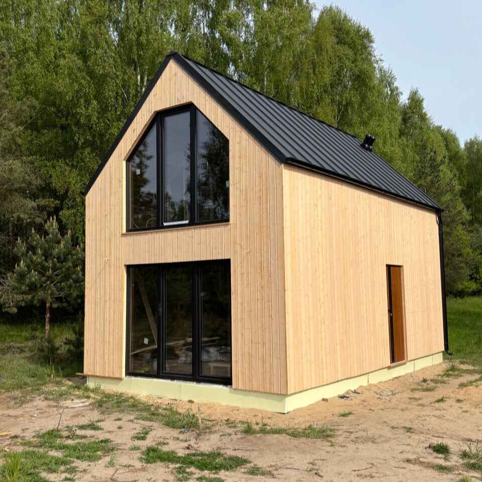 Dom drewniany modułowy Nebraska III projekt + budowa Stara Kiszewa - zdjęcie 9