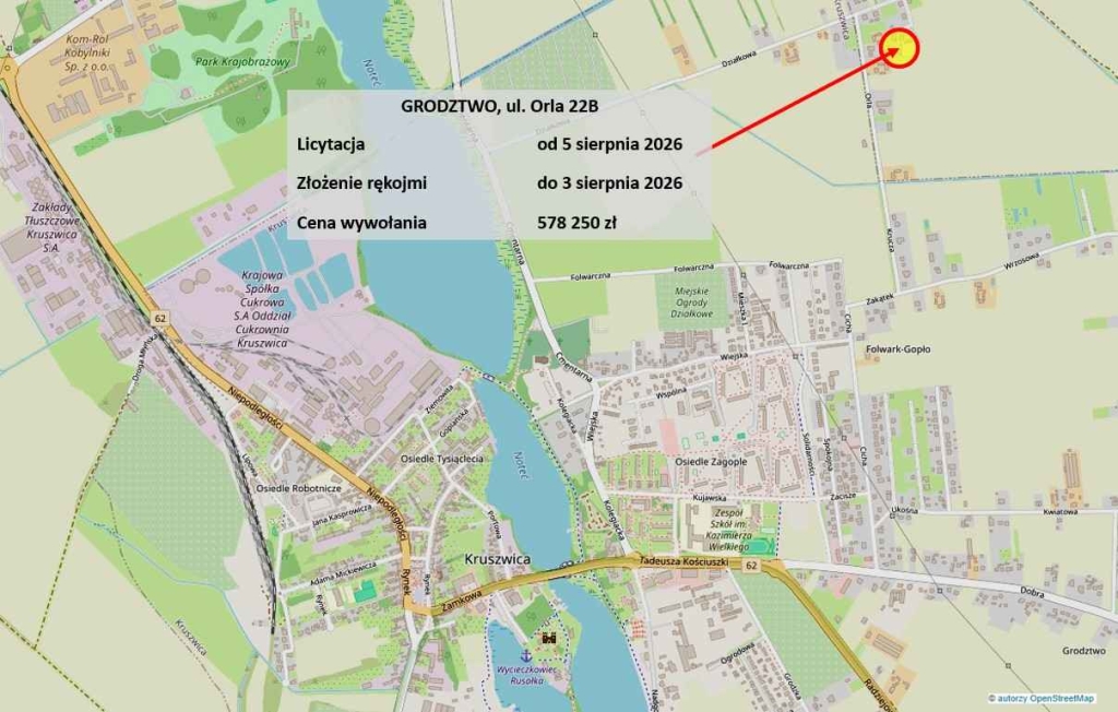 Do zamieszkania, pod Kruszwicą, licytacja komornicza Grodztwo - zdjęcie 2