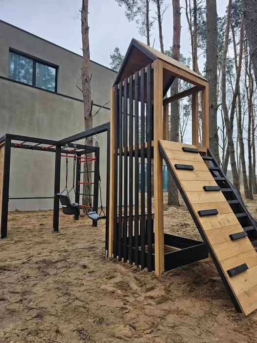 Nowoczesny Drewniany Plac Zabaw LUNA XL Bemowo - zdjęcie 3