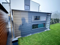 Domek ogrodowy 3,8x2,5m + wiata 0,7x2,5m  antracyt - rynny  ID877 Bydgoszcz - zdjęcie 2