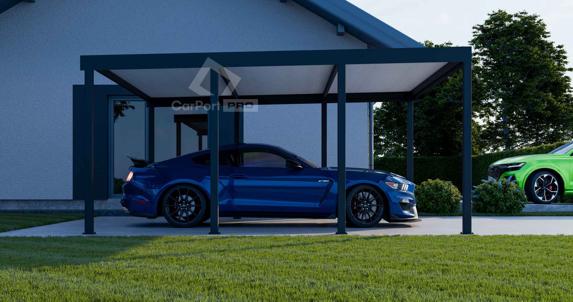 CarPort PREMIUM - Wiata samochodowa 5x5 Antracyt - CP102 Nowy Sącz - zdjęcie 3