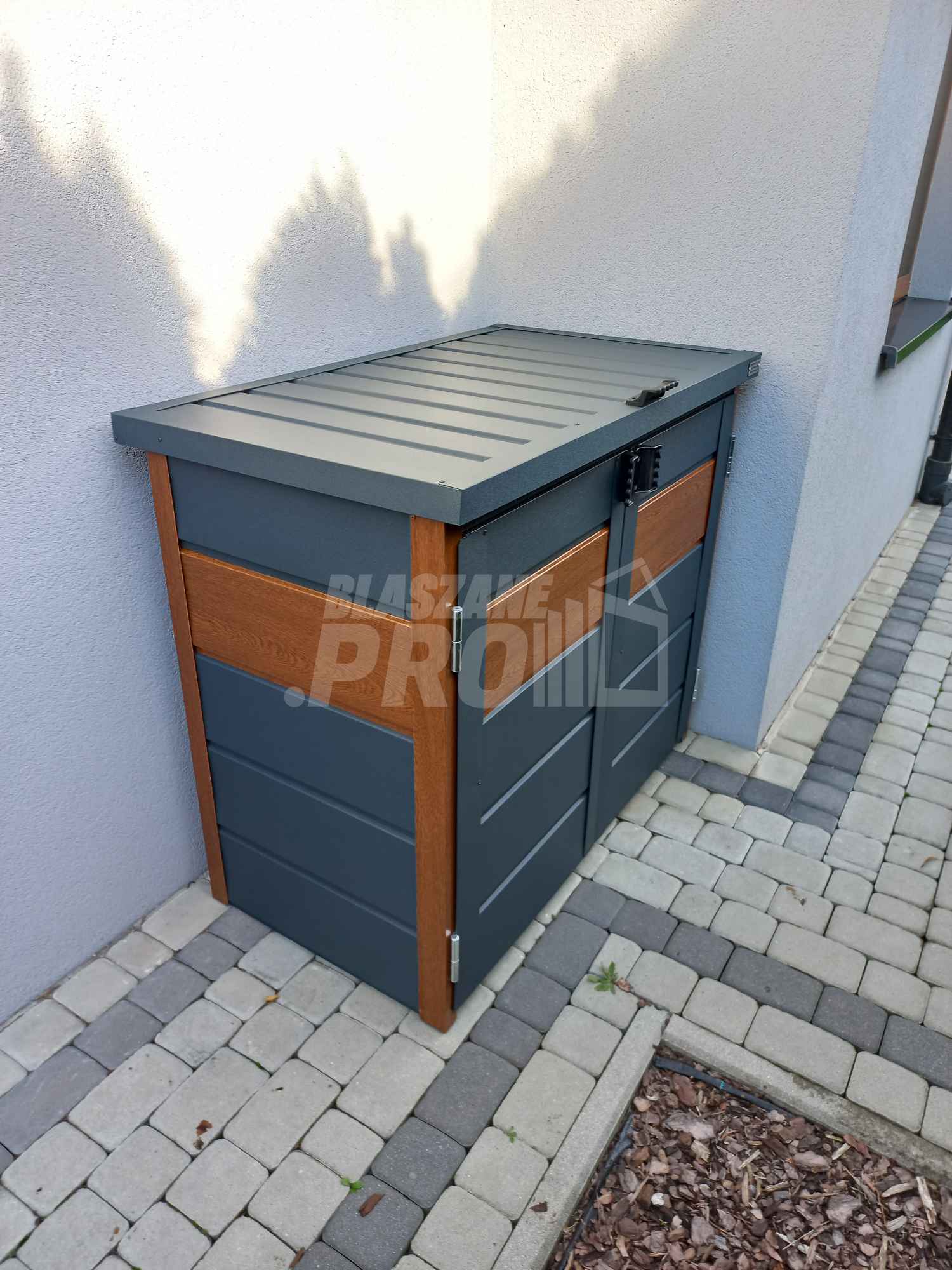Zabudowa koszy na śmieci wiata śmietnikowa 120x65x110 cm 2x120L GP339 Gdańsk - zdjęcie 3
