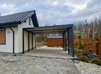 Carport PREMIUM - Wiata samochodowa 4x5m  dodatkowa zabudowa TS1227 Toruń - zdjęcie 6