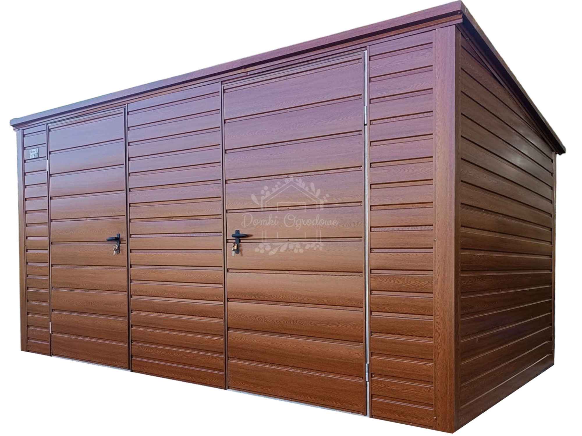 Schowek - domek ogrodowy 4x2,5m - 2x  złoty dąb - drewnopodobny  ID883 Iława - zdjęcie 1