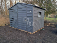 Schowek domek ogrodowy 2,2x2m + wiata 0,8m + drzwi okno TKD361 Kościerzyna - zdjęcie 3