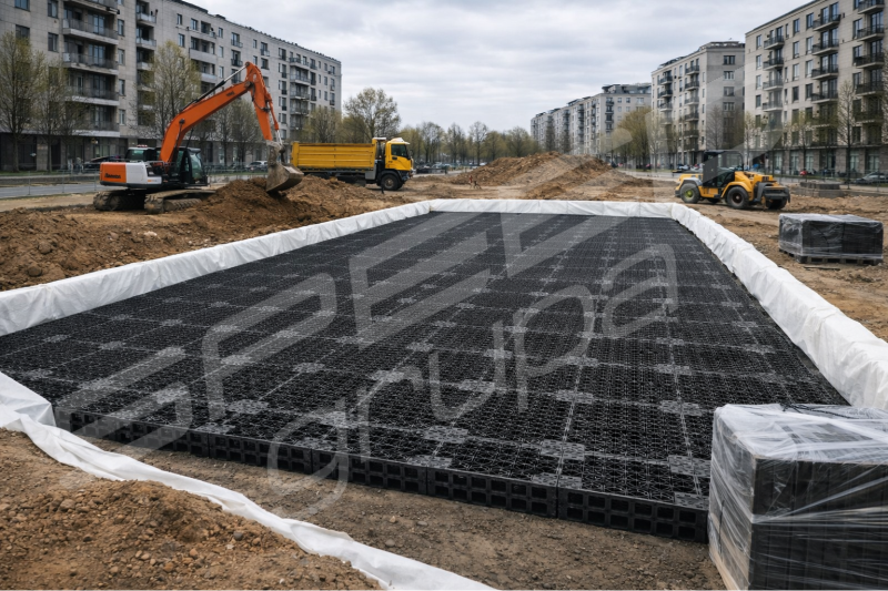 Modułowy drenaż rozsączający SPEED drain 60x60x5 Stare Miasto - zdjęcie 8