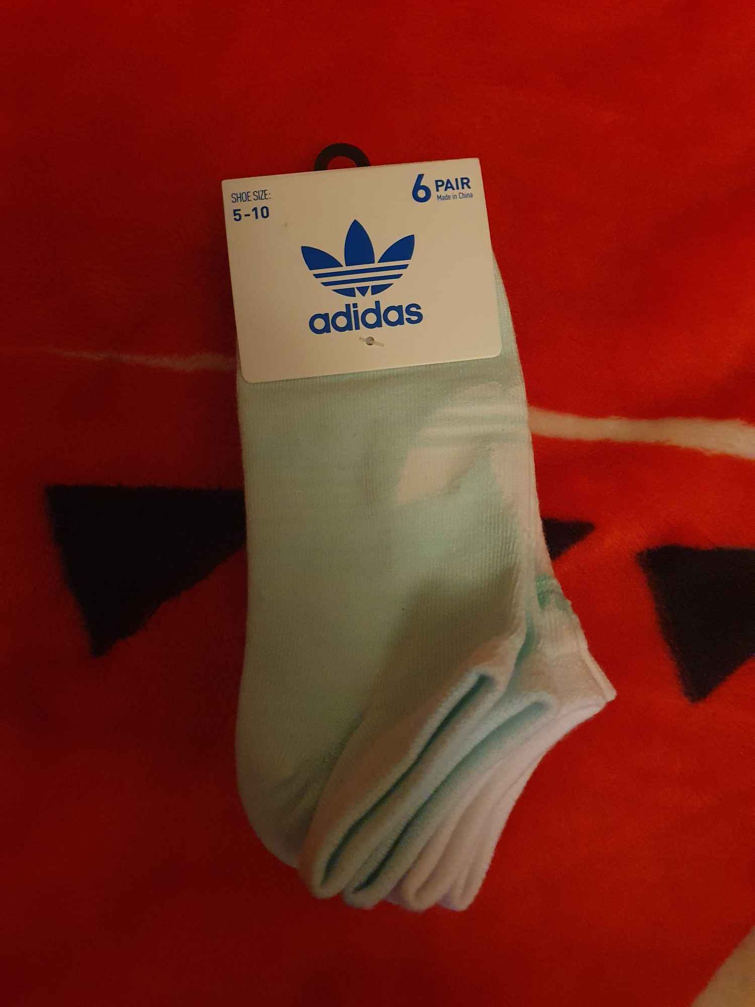 Skarpetki damskie Adidas 6 - pak - turkusowe i białe Włocławek - zdjęcie 3