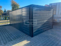 Garaż blaszany 3x5m - Brama uchylna - drzwi - antracyt - dach GB145 Olsztyn - zdjęcie 5