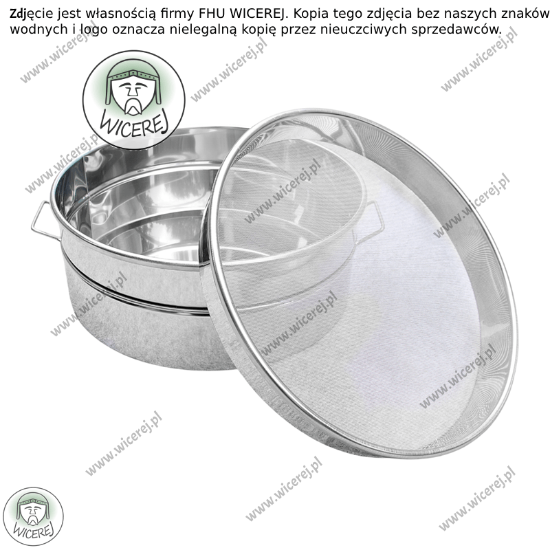Nierdzewny Odstojnik Pojemnik do miodu poj. 30L z Sitem Jaśliska - zdjęcie 9