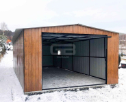 Garaż blaszany 5x8 wolnostojący Brama uchylna Okno drzwi Dach  GB176 Łomża - zdjęcie 5