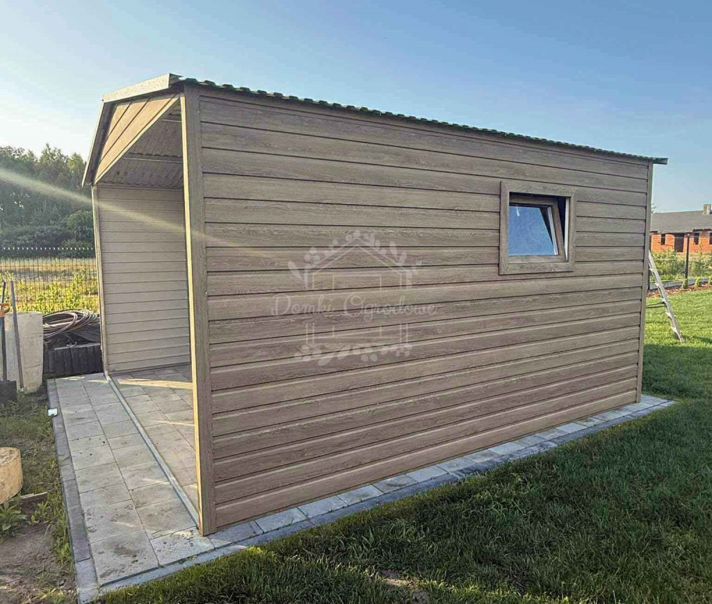 Schowek  domek ogrodowy 4x3m brama dwuskrzydłowa drewnopodobny  ID1055 Kłodzko - zdjęcie 3