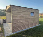 Schowek  domek ogrodowy 4x3m brama dwuskrzydłowa drewnopodobny  ID1055 Kłodzko - zdjęcie 3