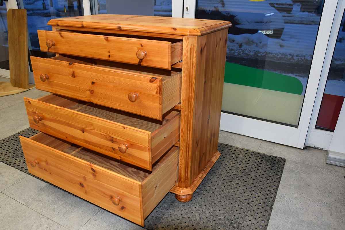komoda z szufladami z drewna sosnowego - jak nowa Olsztyn - zdjęcie 4