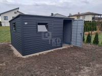 Schowek - domek ogrodowy 4x2m brama dwuskrzydłowa 2x okno dach TKD391 Lidzbark Warmiński - zdjęcie 4