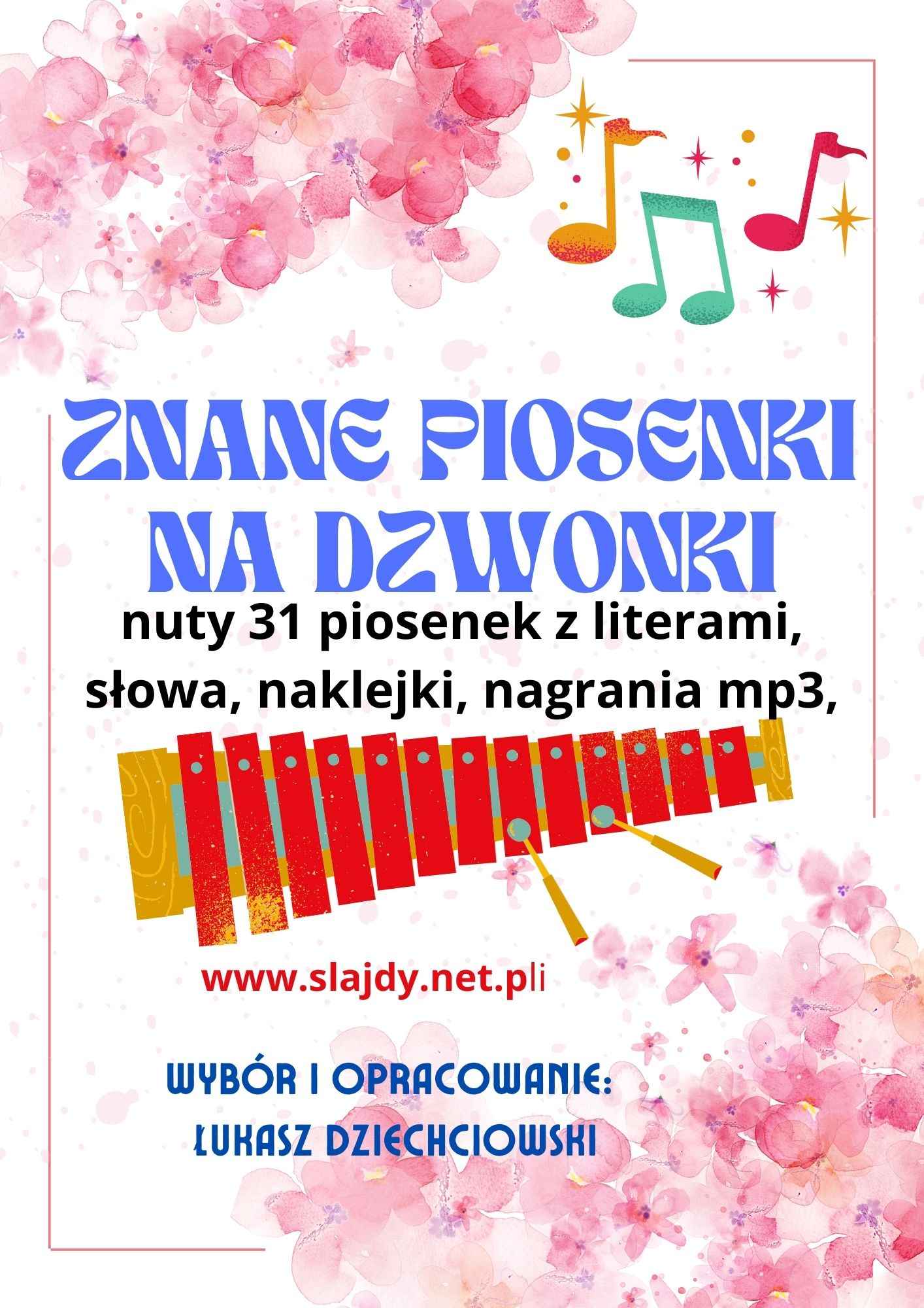 Znane piosenki na dzwonki - nuty 31 piosenek, słowa, naklejki, mp3 Gorzów Wielkopolski - zdjęcie 1