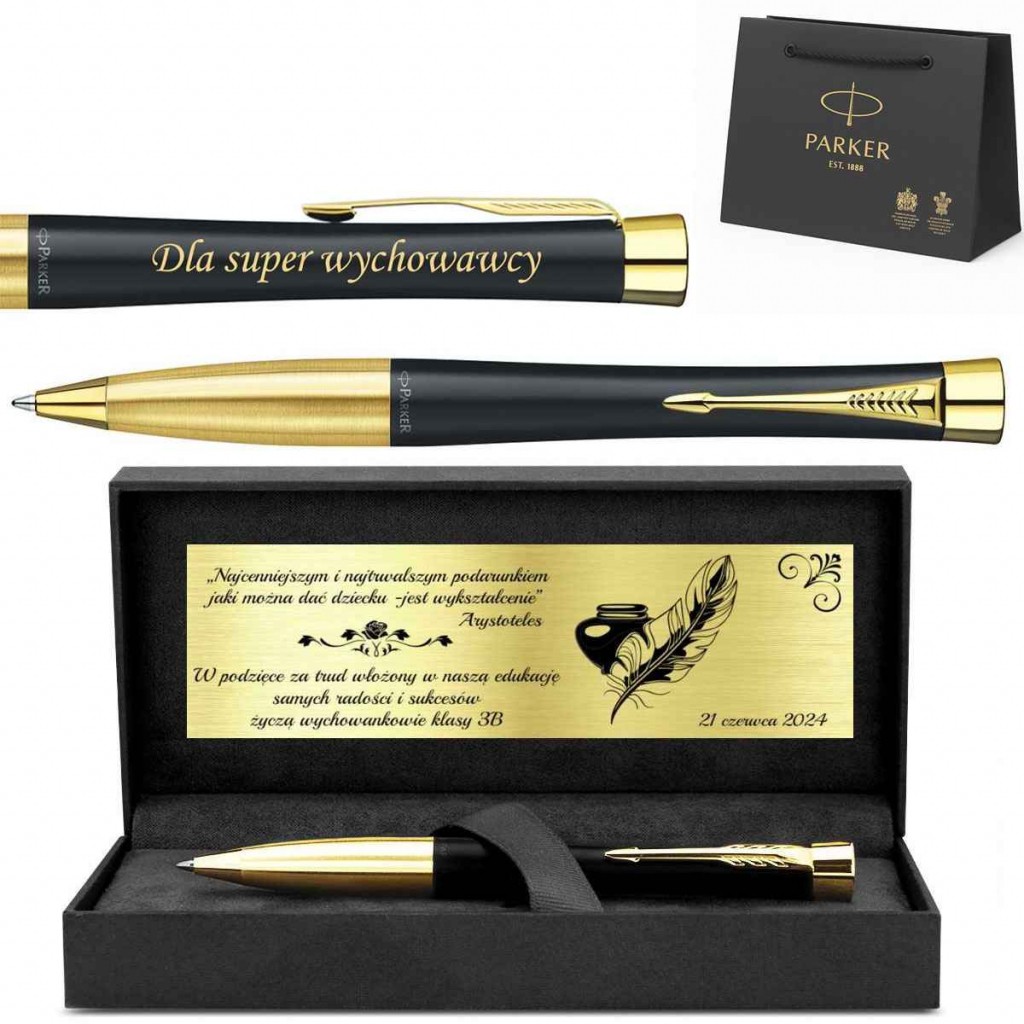 Długopis Parker Urban Czarny Matowy Grunwald - zdjęcie 1