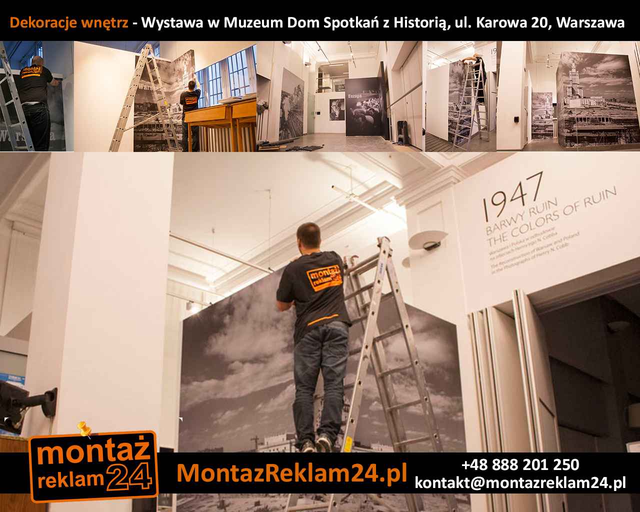 Wystrój wnętrz biur w dekoracje Warszawa | MontazReklam24.pl Wilanów - zdjęcie 5