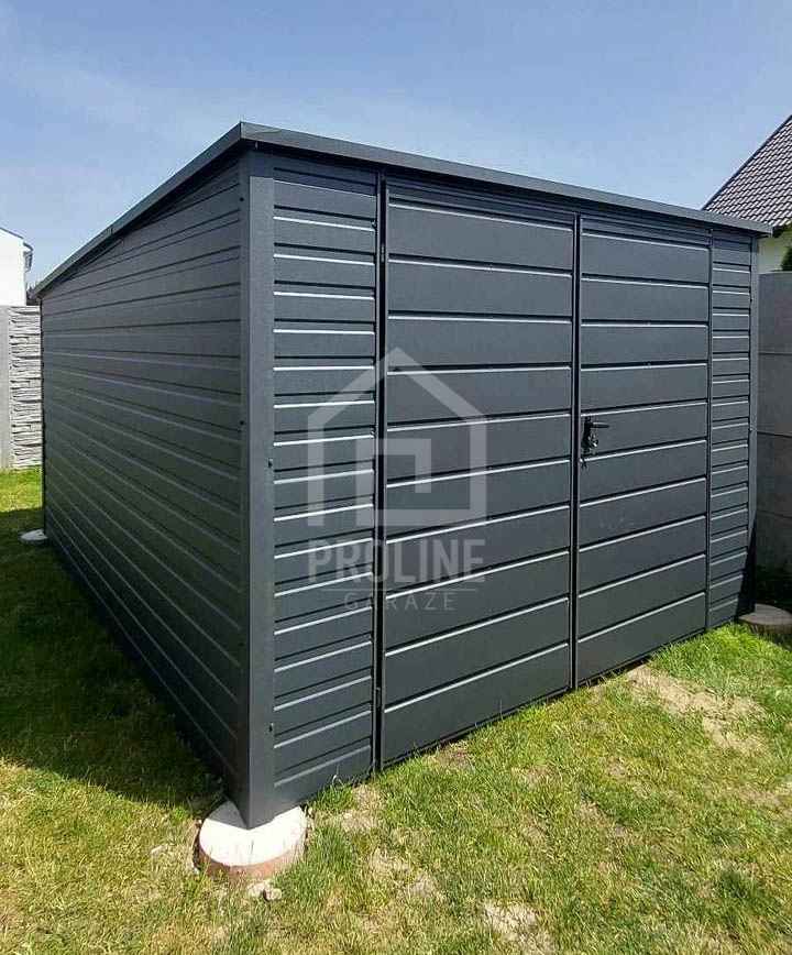 Schowek domek ogrodowy 3,5x4,5m brama dwuskrzydłowa spad w tył  PLG149 Toruń - zdjęcie 3