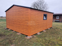 Garaż blaszany 4x5m - brama dwuskrzydłowa - okno  dach TS1064 Oświęcim - zdjęcie 5