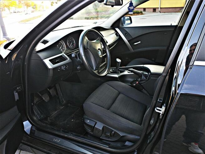 BMW E60 2007r Zadbane Zarejestrowane Auto Bez Wkładu Słupca - zdjęcie 5
