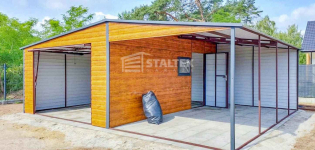 Garaż Blaszany 4x6m + Wiata 4x6m Brama Okno Drzwi dach ST136 Drawsko Pomorskie - zdjęcie 5