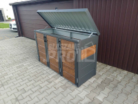 Zabudowa koszy na śmieci wiata śmietnikowa 177x65x110 cm 3x120L GP338 Koszalin - zdjęcie 7