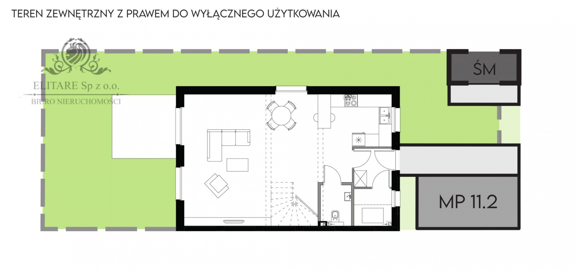 Mieszkanie pow. 110,32 pompa ciepła, z ogrodem, Lisowice, pow. średzki Lisowice - zdjęcie 4