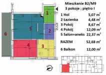 Nowe mieszkania - Rzeszów - Drabinianka - 51,94m2 - 1 Rzeszów - zdjęcie 4