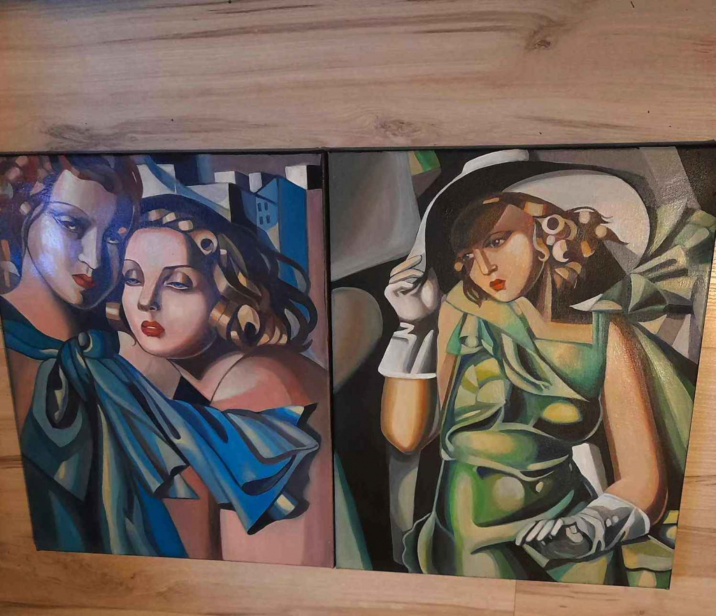 kobieta w kapeluszu- Tamara Lempicka -obraz Stare Miasto - zdjęcie 1