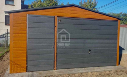 Garaż blaszany 5x5 Brama + drzwi + okno drewnopod Dach dwuspad PLG118 Bochnia - zdjęcie 5